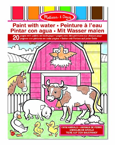 Dipingi con l'acqua - Animali da fattoria