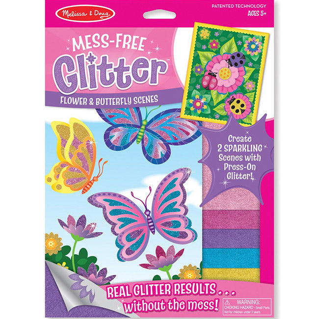 Mess Free Glitter - Fiori e Farfalle