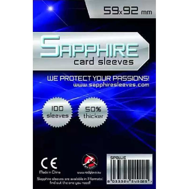 Bustine Sapphire Sleeves - BLUE (59x92mm) 100 pz