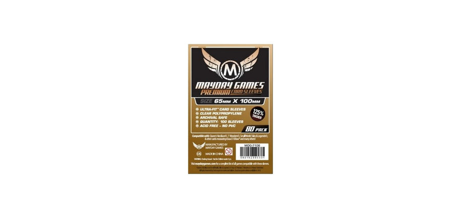 Bustine protettive Premium 65 x 100 mm 80 pz - Mayday Games