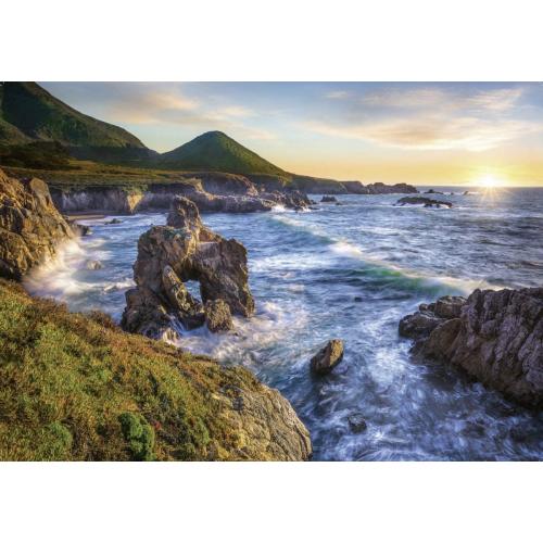 Ravensburger Puzzle 1000 pezzi Foto & Paesaggi: Tramonto in Big Sur