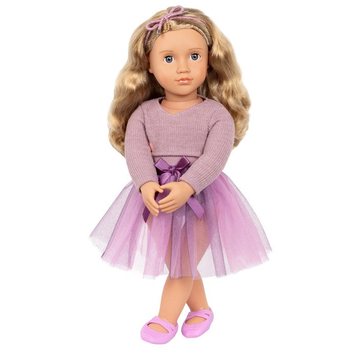 Og Dolls - Doll with Two-Tone Purple Ballet Tutu - Savannah