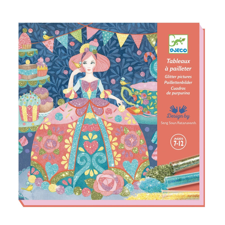 Kit creativo Quadri di glitter Djeco - Giorno speciale