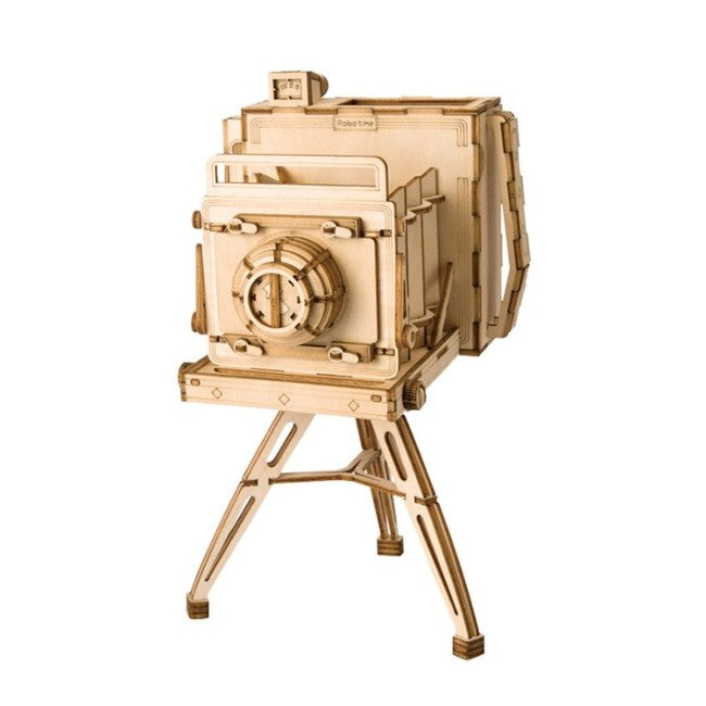 Vintage Camera Puzzle 3D in Legno – Kit Modellismo
