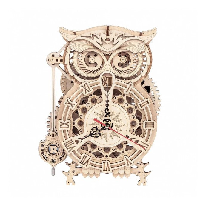 Orologio Gufo Puzzle 3D in Legno – Kit Modellismo Robotime