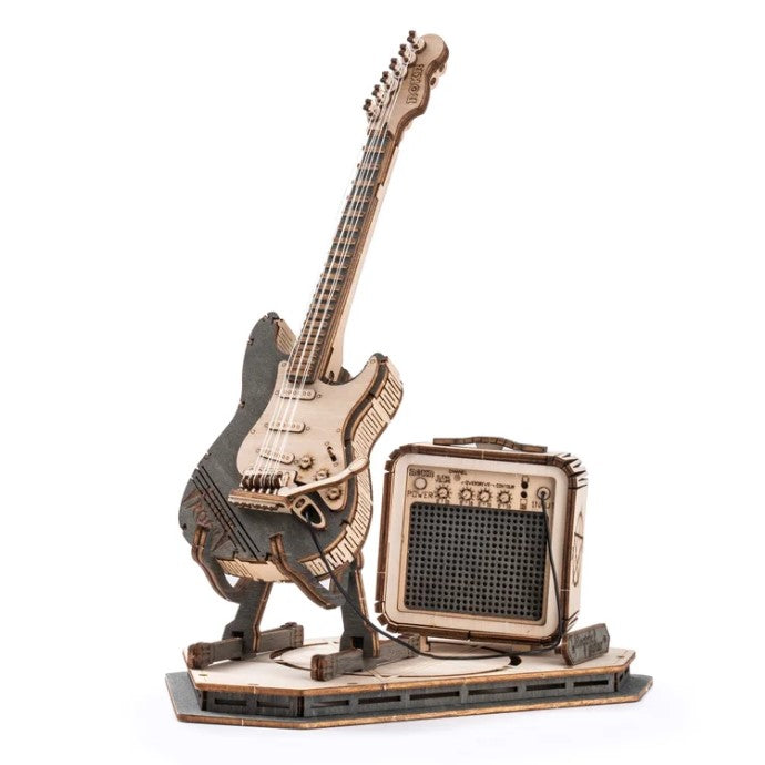 Chitarra Elettrica Puzzle 3D in Legno – Kit Modellismo Robotime