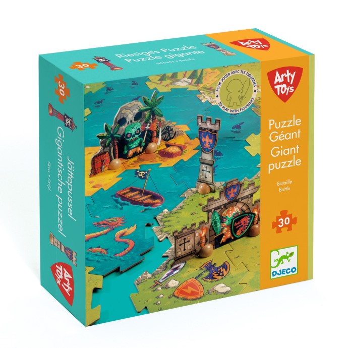 Puzzle gigante Battaglia 30pz - Arty Toys Djeco