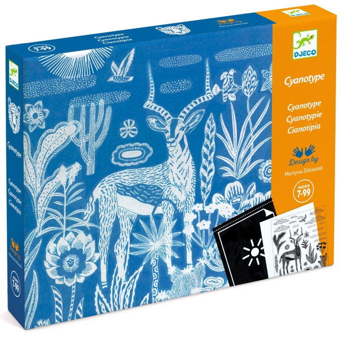 Kit creativo Cianotipo Djeco - Savana notturna