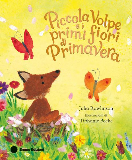 Piccola Volpe e i primi fiori di primavera