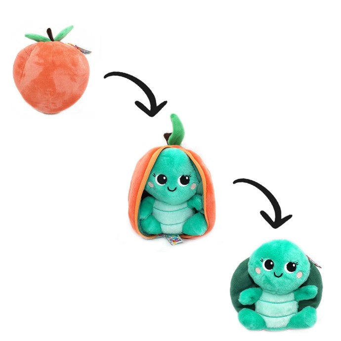 Serie Veggie - Peluche Corvet la tartaruga / Pesca 2 in 1