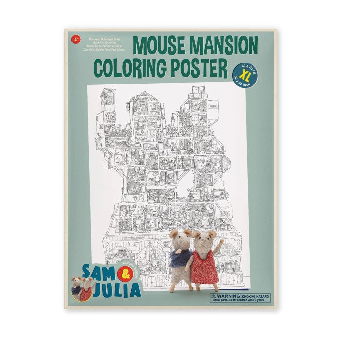 Poster da colorare - The Mouse Mansion