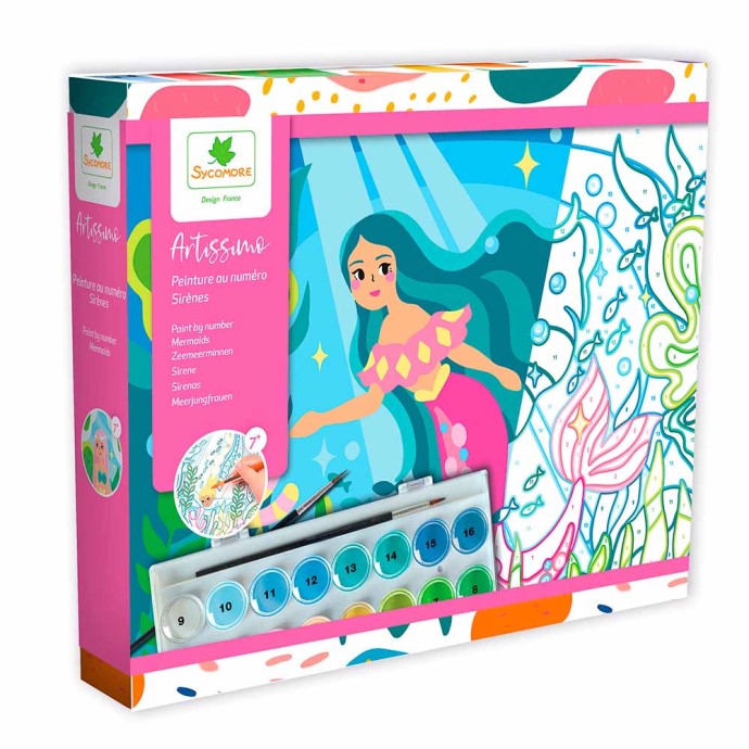 Colora con i numeri - Sirene