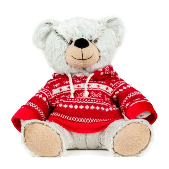 Orso grigio natalizio