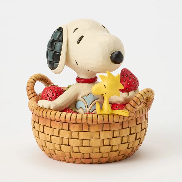 Snoopy in un cesto di fragole - Peanuts - Jim Shore