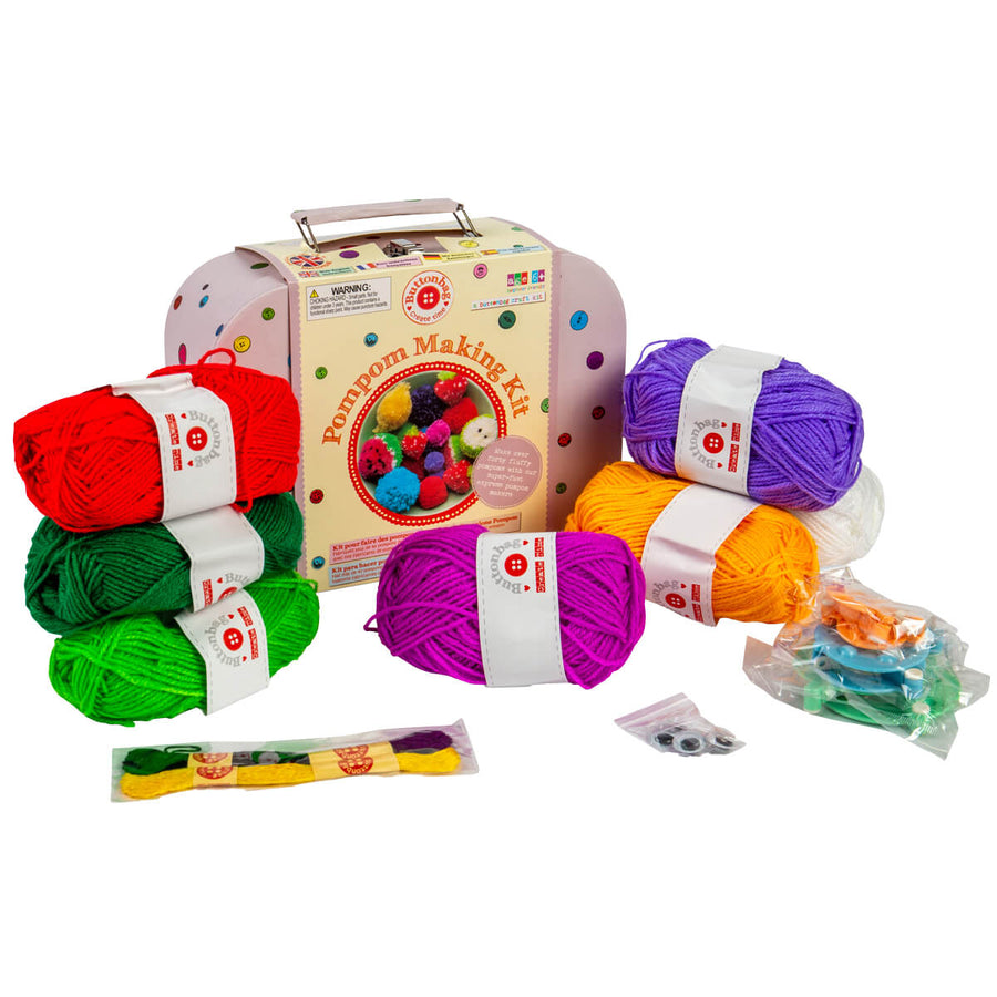 Kit pompom -Buttonbag