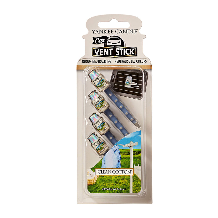 Yankee Candle® Car Jar Vent Stick Clean Cotton