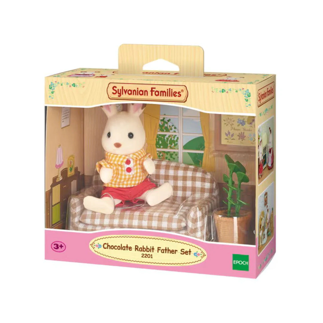 Sylvanian Family - Papa' Coniglio Cioccolato e divano