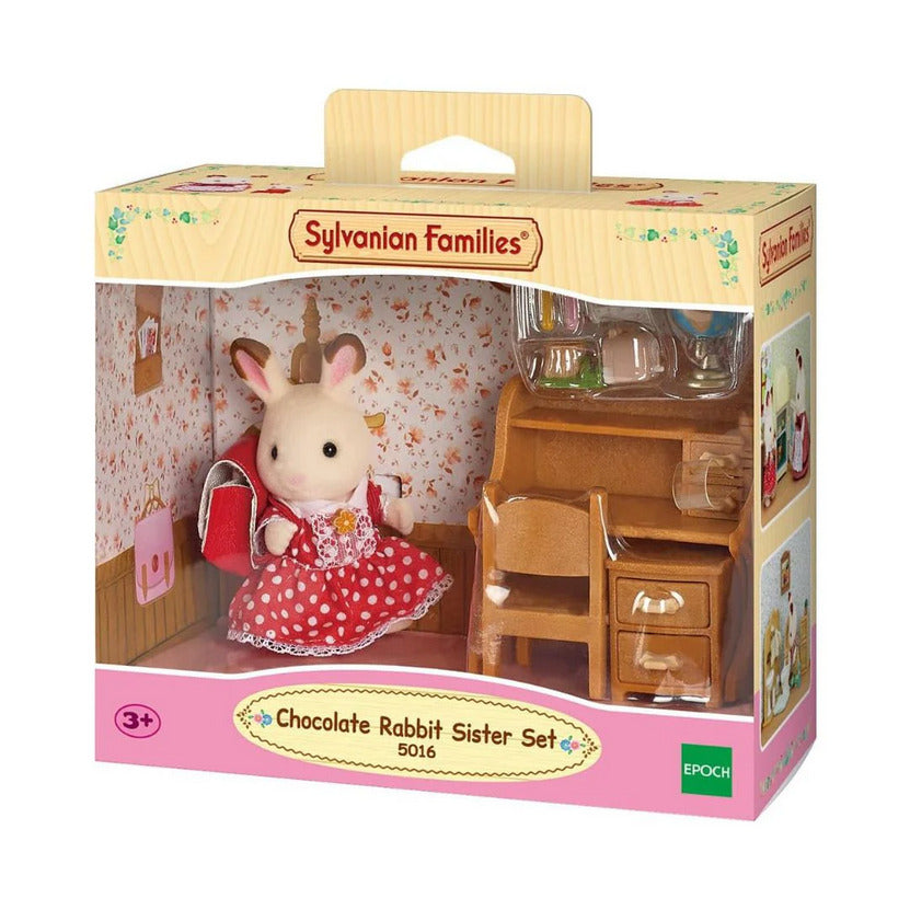 Sylvanian Family - Sorella Coniglio Cioccolato e scrivania