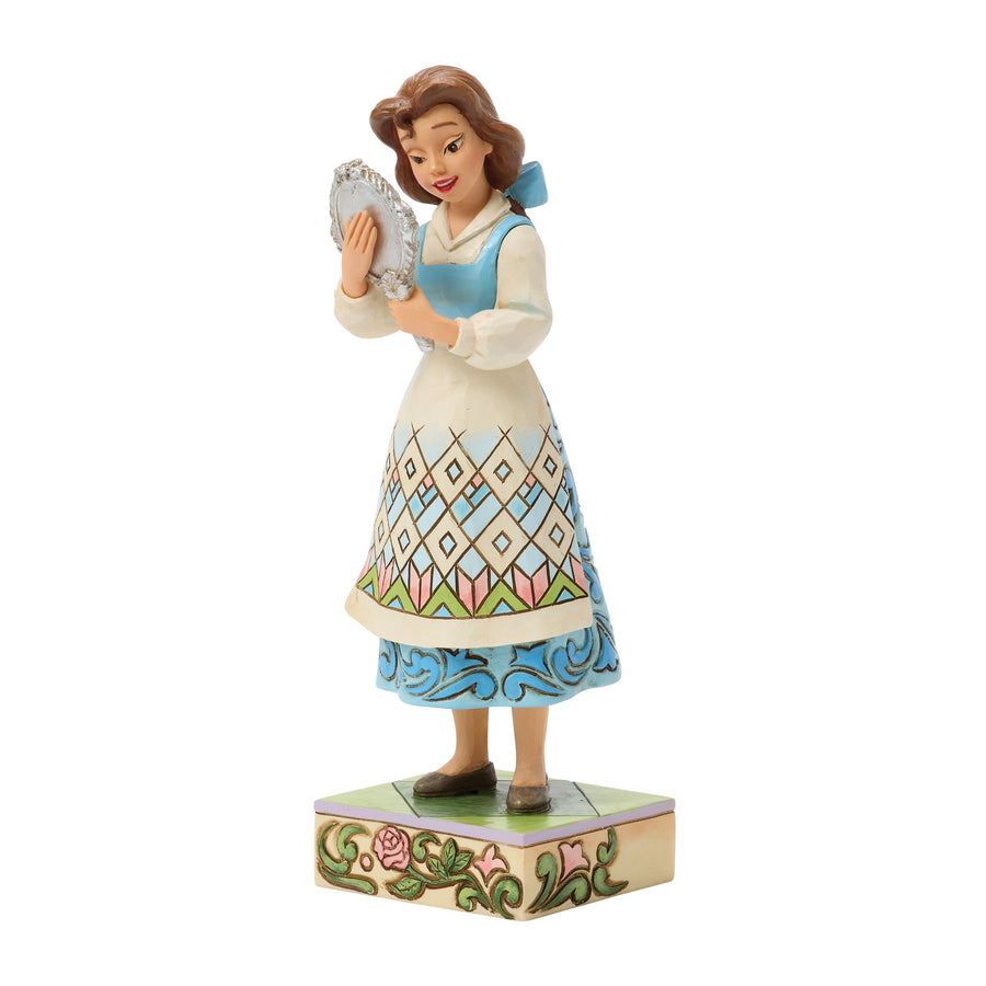 Statuetta Belle allo specchio incantato - Disney Traditions