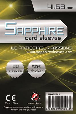 Bustine Sapphire Sleeves - YELLOW (41x63mm) 100 pz