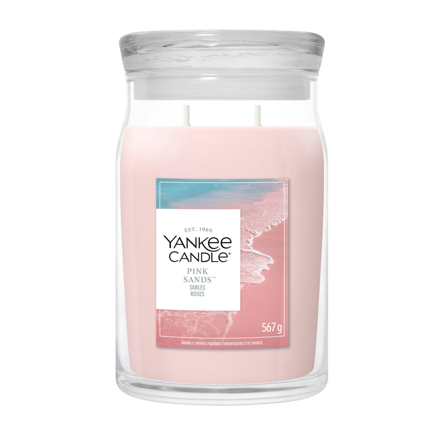 YANKEE CANDLE SIGNATURE LARGE JAR PINK SANDS