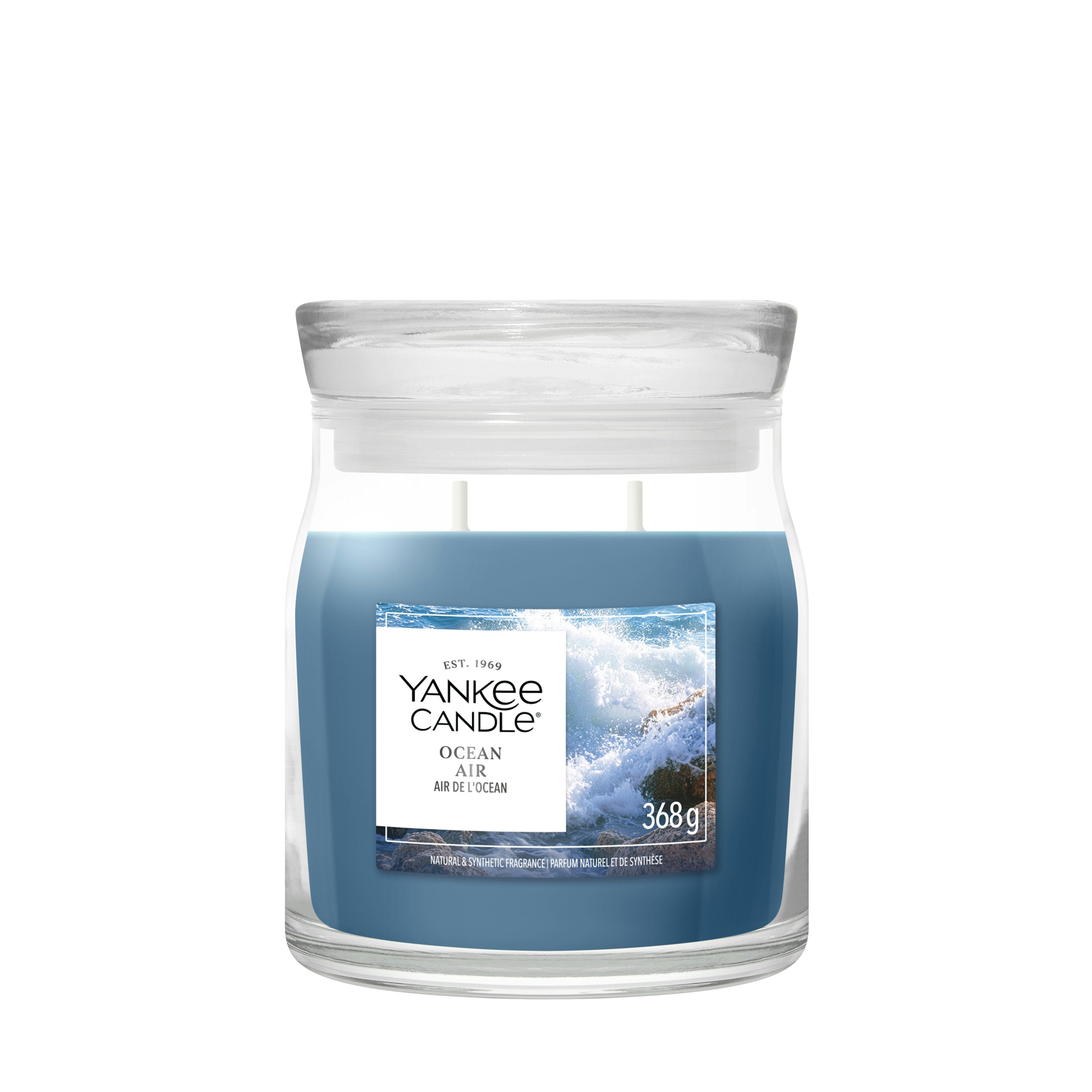 YANKEE CANDLE SIGNATURE MEDIUM JAR OCEAN AIR