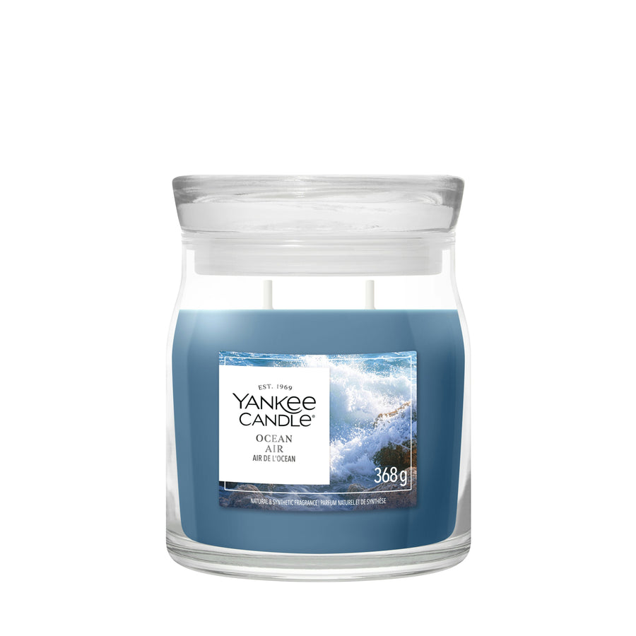YANKEE CANDLE SIGNATURE MEDIUM JAR OCEAN AIR