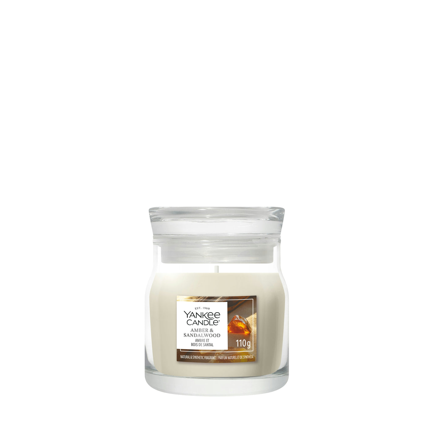 YANKEE CANDLE SIGNATURE SMALL JAR AMBER / SANDALWOO