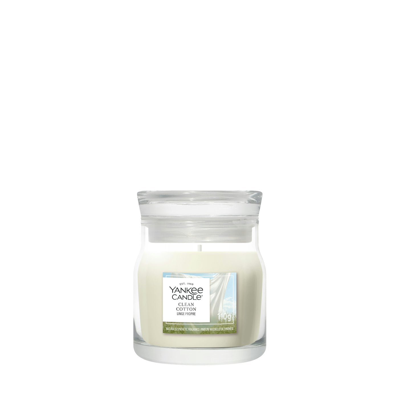 YANKEE CANDLE SIGNATURE SMALL JAR CLEAN COTTON