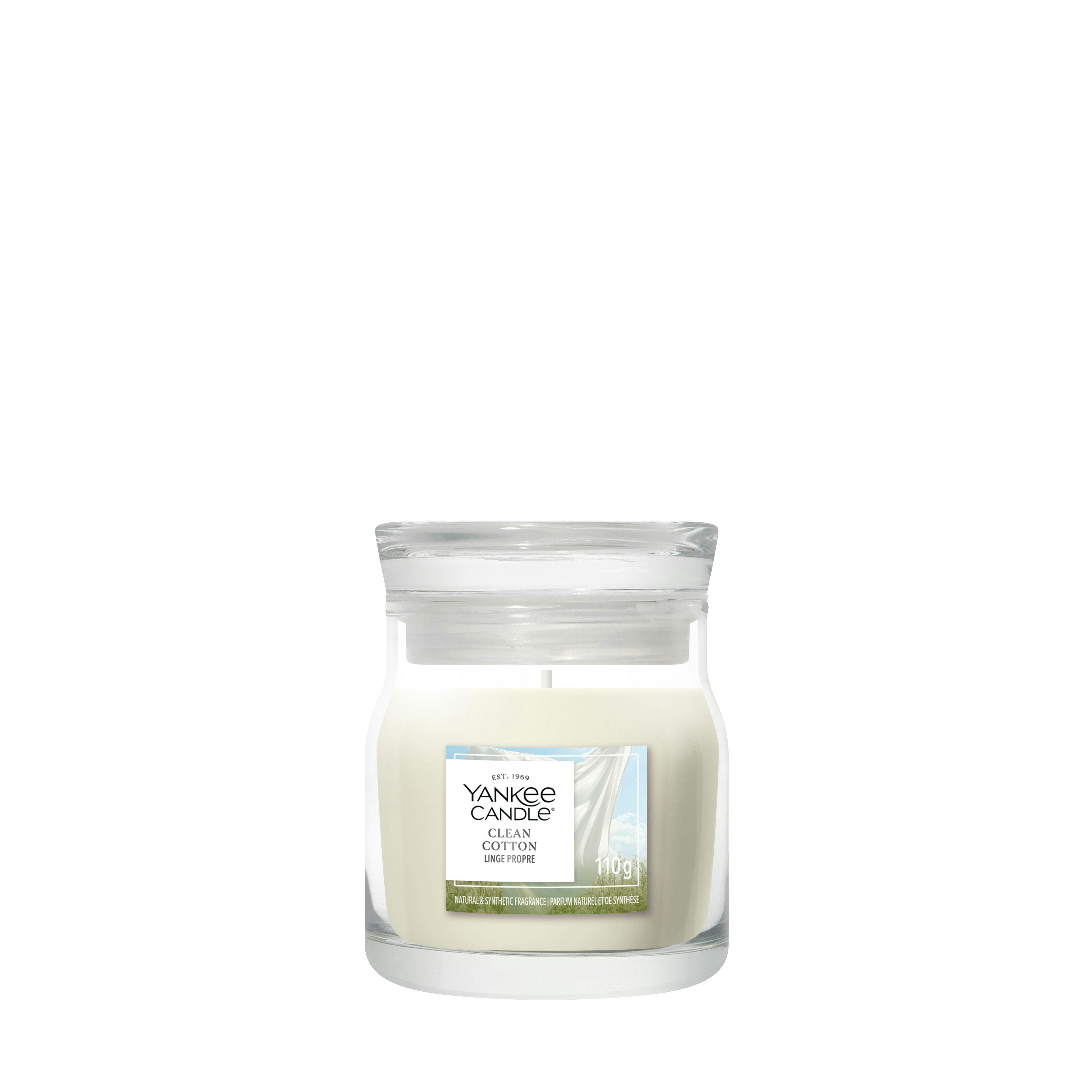YANKEE CANDLE SIGNATURE SMALL JAR CLEAN COTTON