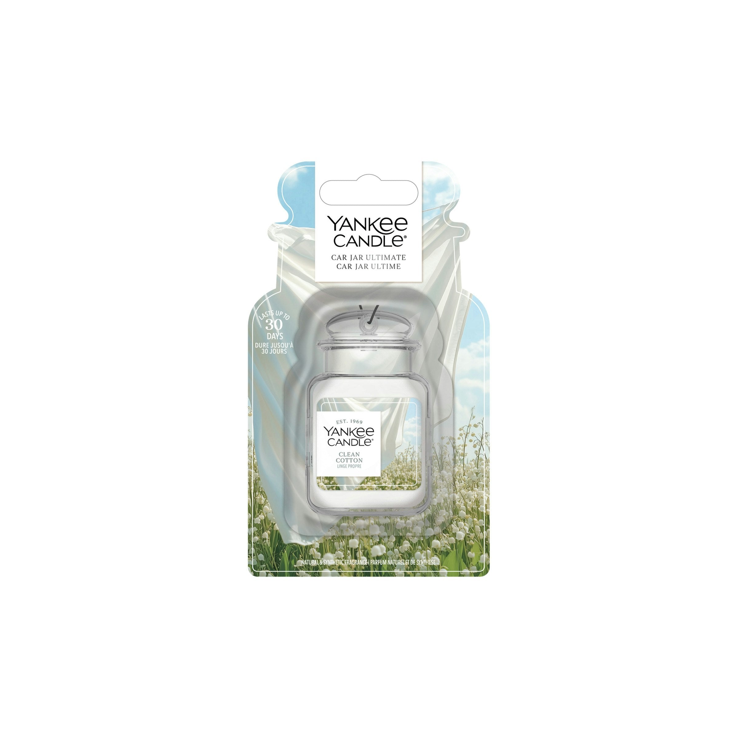 YANKEE CANDLE CAR JAR ULTIMATE CLEAN COTTON