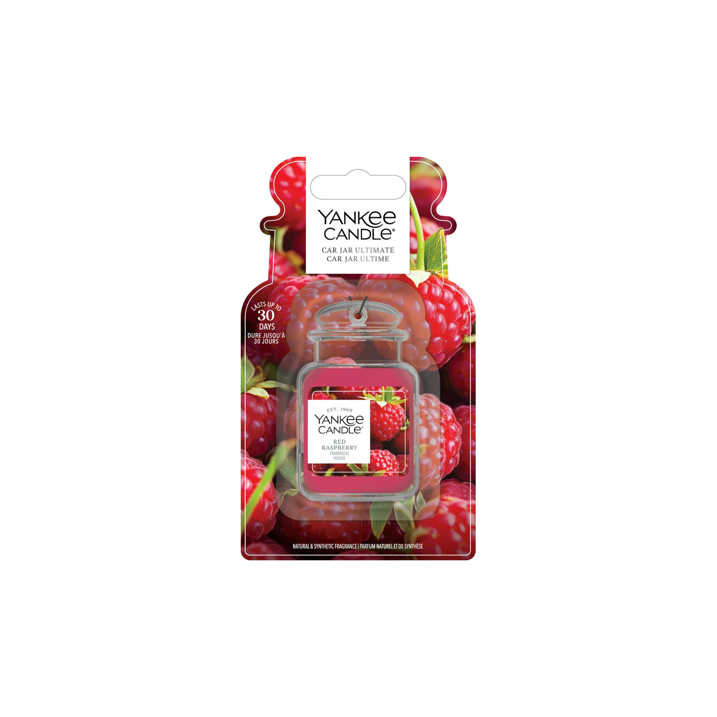 YANKEE CANDLE CAR JAR ULTIMATE RED RASPBERRY