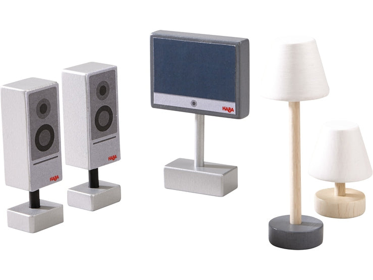 Little Friends- Casa delle bambole Tv e lampade
