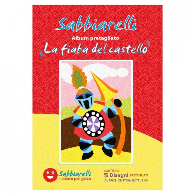 SABBIARELLI ALBUM  - LA FIABA DEL CASTELLO- 5 DISEGNI 15X20