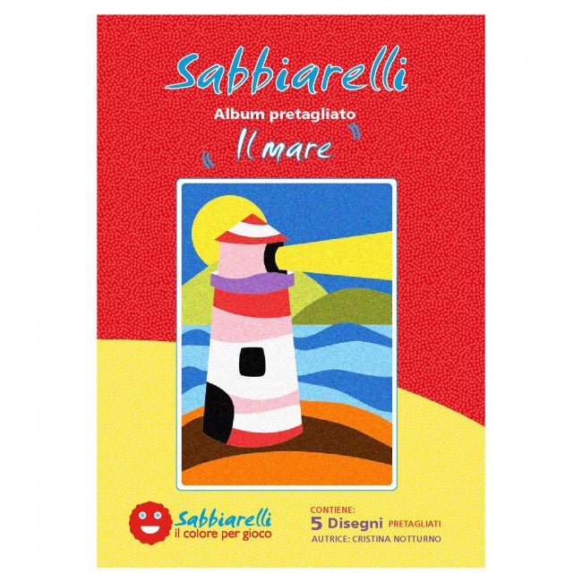 SABBIARELLI ALBUM  - IL MARE- 5 DISEGNI 15X20