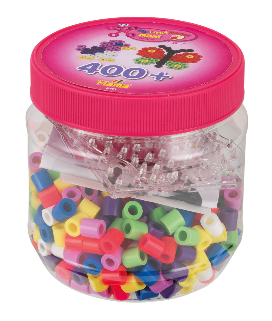 MAXI: beads and pegboards in barattolo MAXI