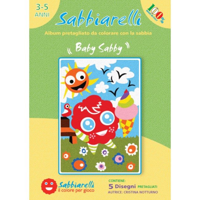 SABBIARELLI ALBUM BABY SABBY- 5 SCHEDE (15X20cm)