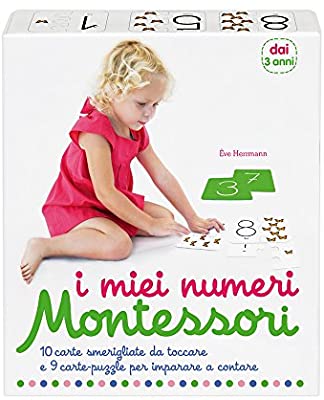 Miei Numeri Montessori. 10 Carte Smerigliate