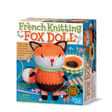French Knitting Fox Doll - Volpe a maglia