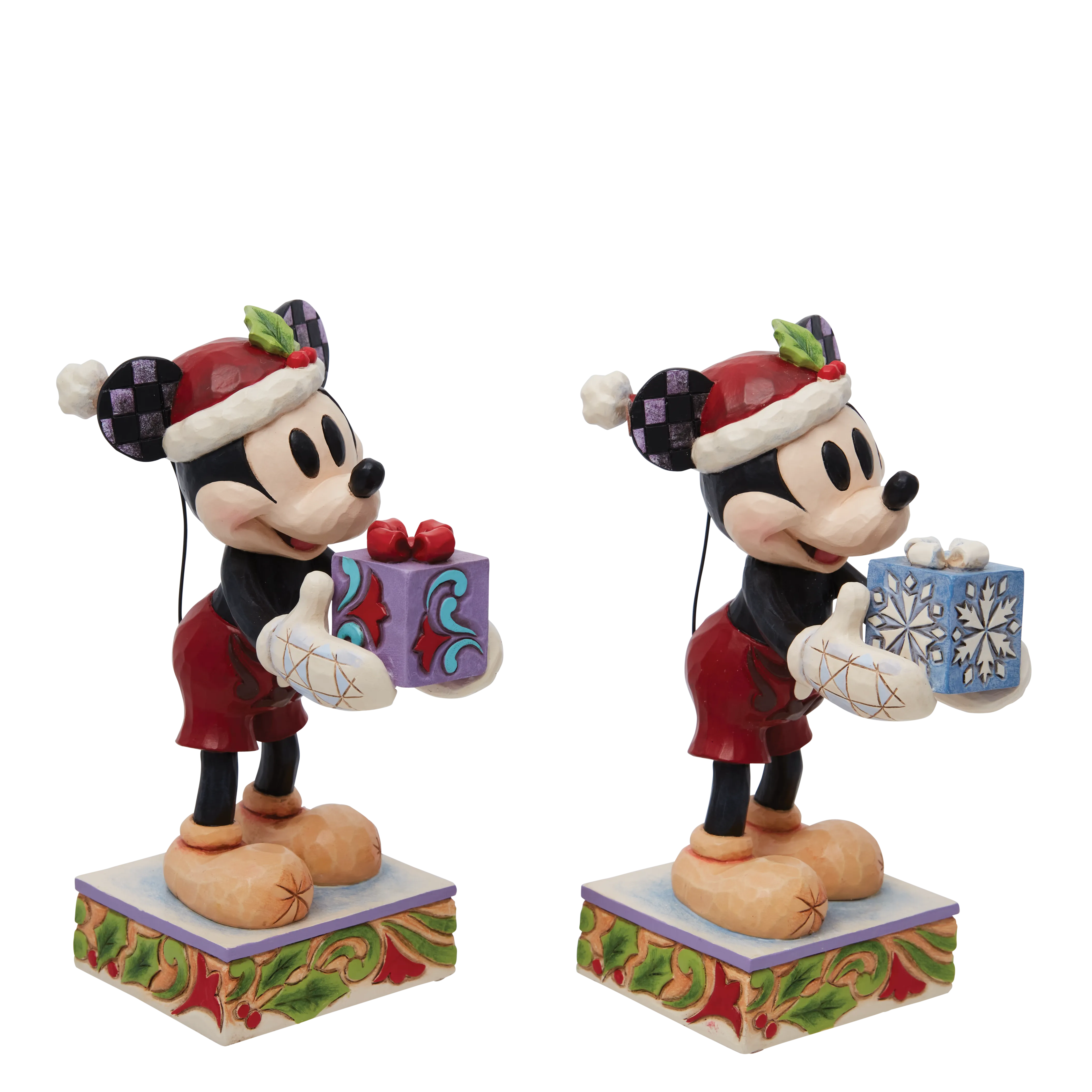 Topolino natalizio con pacchetto regalo (Un pezzo)- Disney Traditions