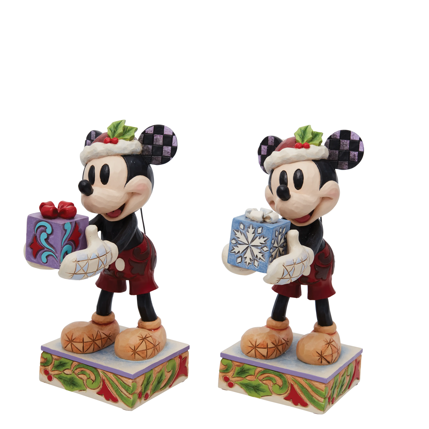 Topolino natalizio con pacchetto regalo (Un pezzo)- Disney Traditions