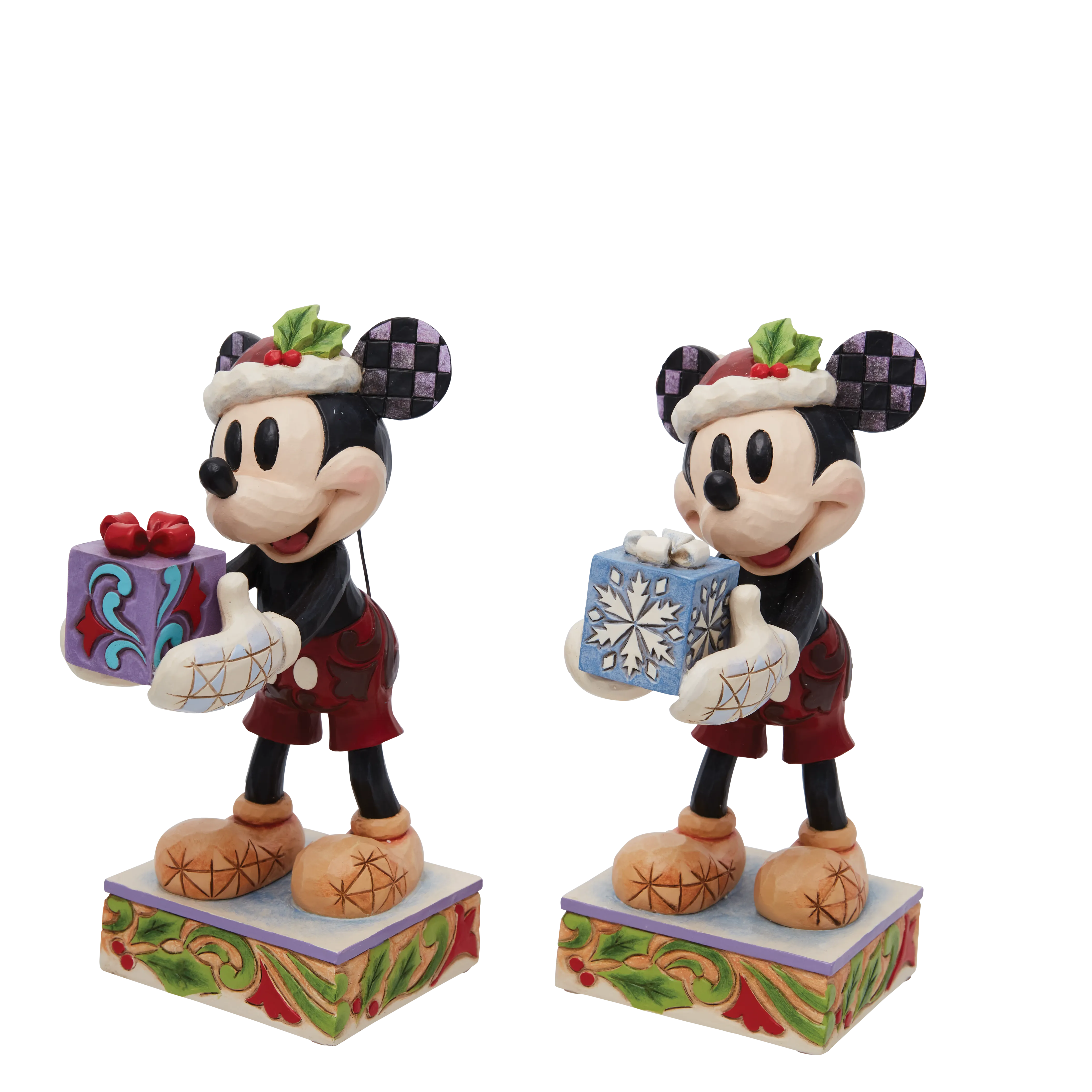 Topolino natalizio con pacchetto regalo (Un pezzo)- Disney Traditions