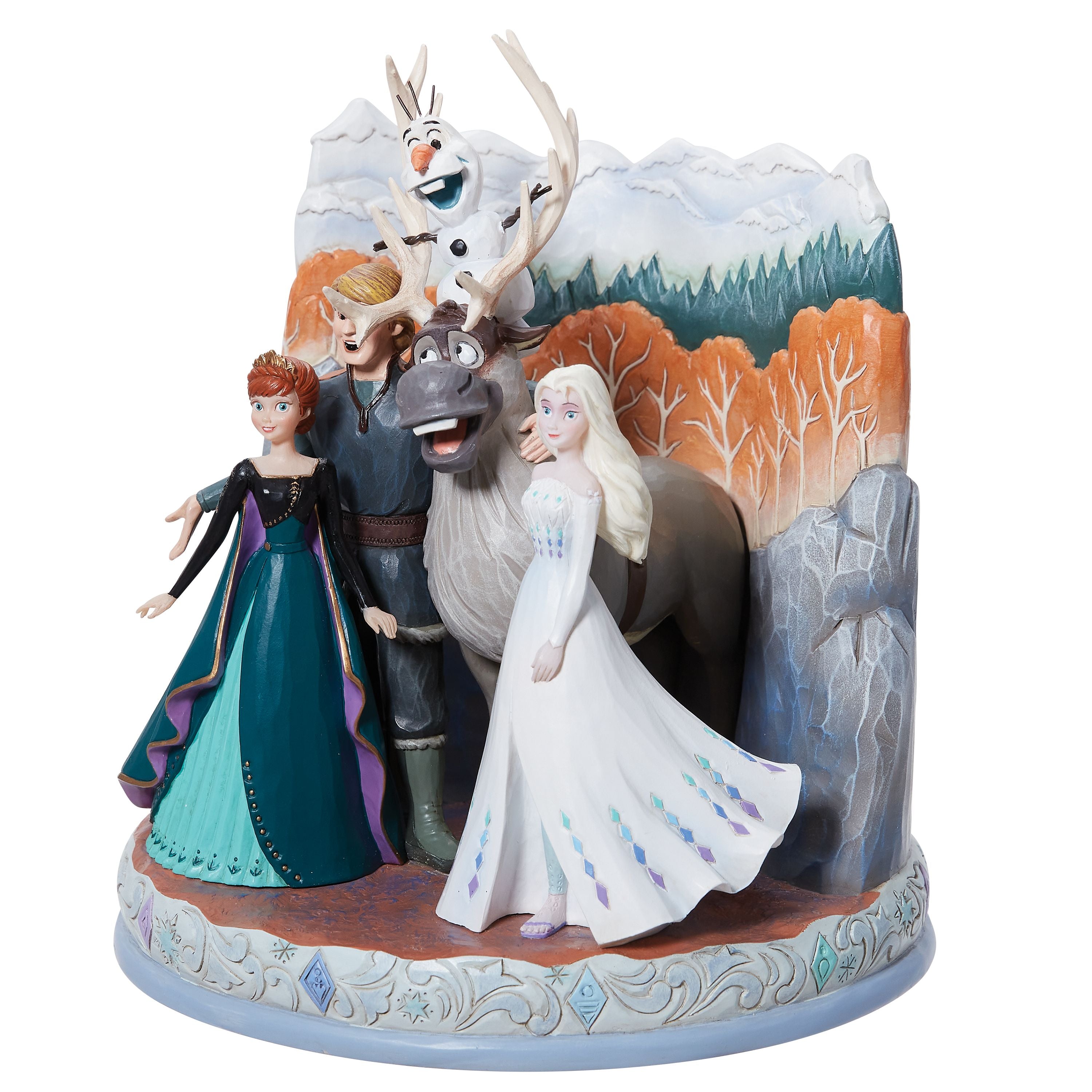 Frozen 2 - Tronco con personaggi Disney Traditions