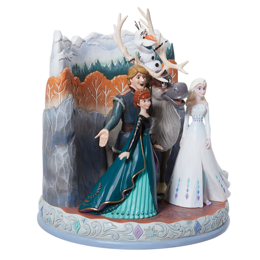 Frozen 2 - Tronco con personaggi Disney Traditions