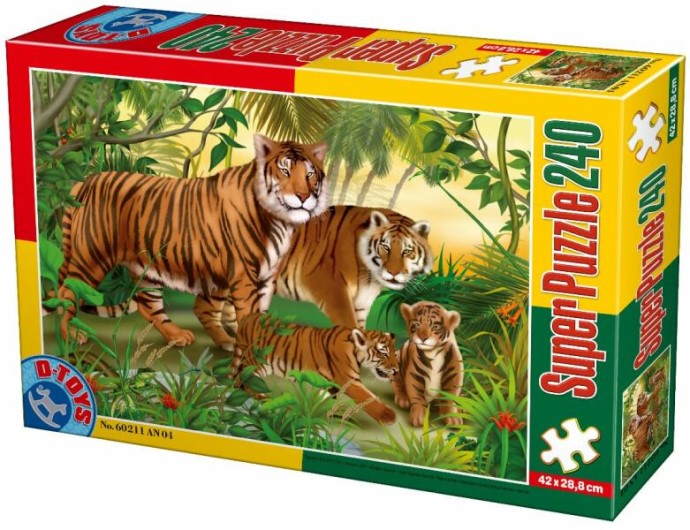 Puzzle 240 pezzi - Tigri