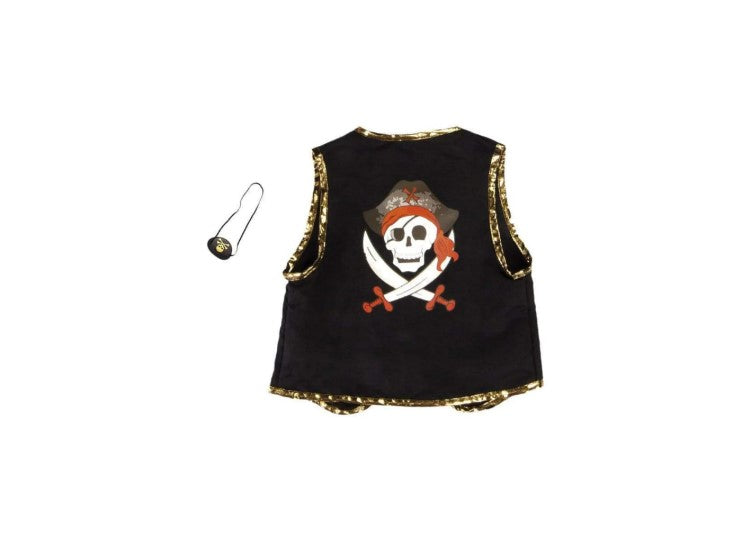 Costume Pirata con giacca e benda - 5-6 anni