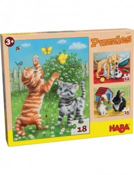 Puzzle Animali domestici - 3 Puzzle
