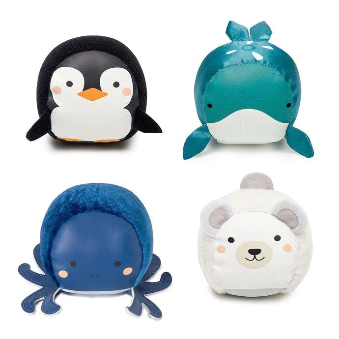 Set 4 palle peluche - Oceano