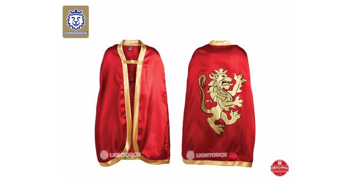Mantello cavaliere rosso/oro
