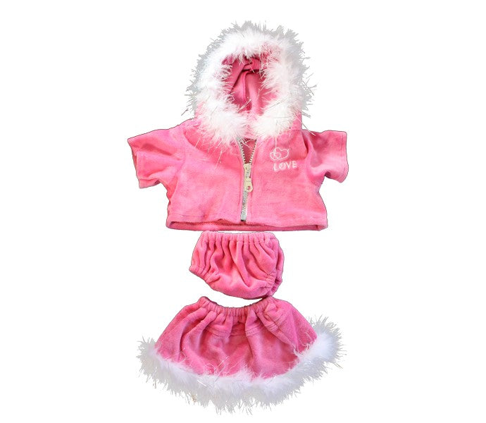 Vestito rosa con pelliccia 16"- Teddy Mountain